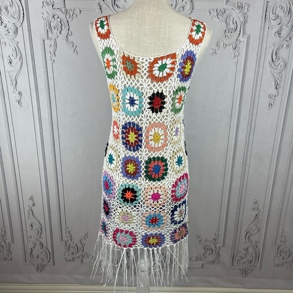 Colorful Crochet Midi Dress - Picture 9 of 11